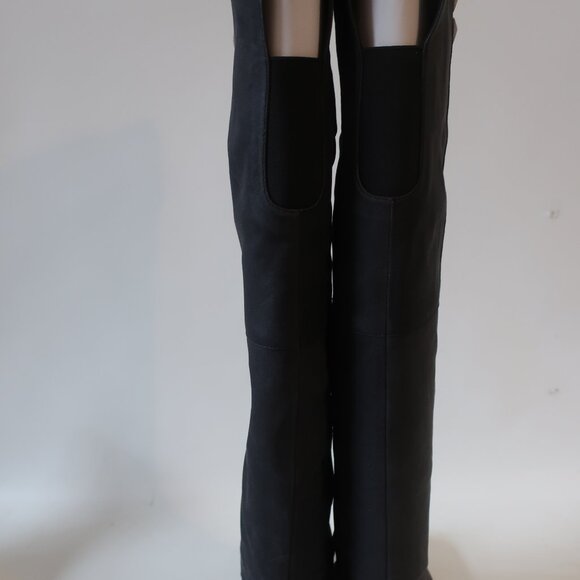 Womens Candela NYC Black Suede Studded Accents Over-the Knee Boots 8 - Picture 7 of 16